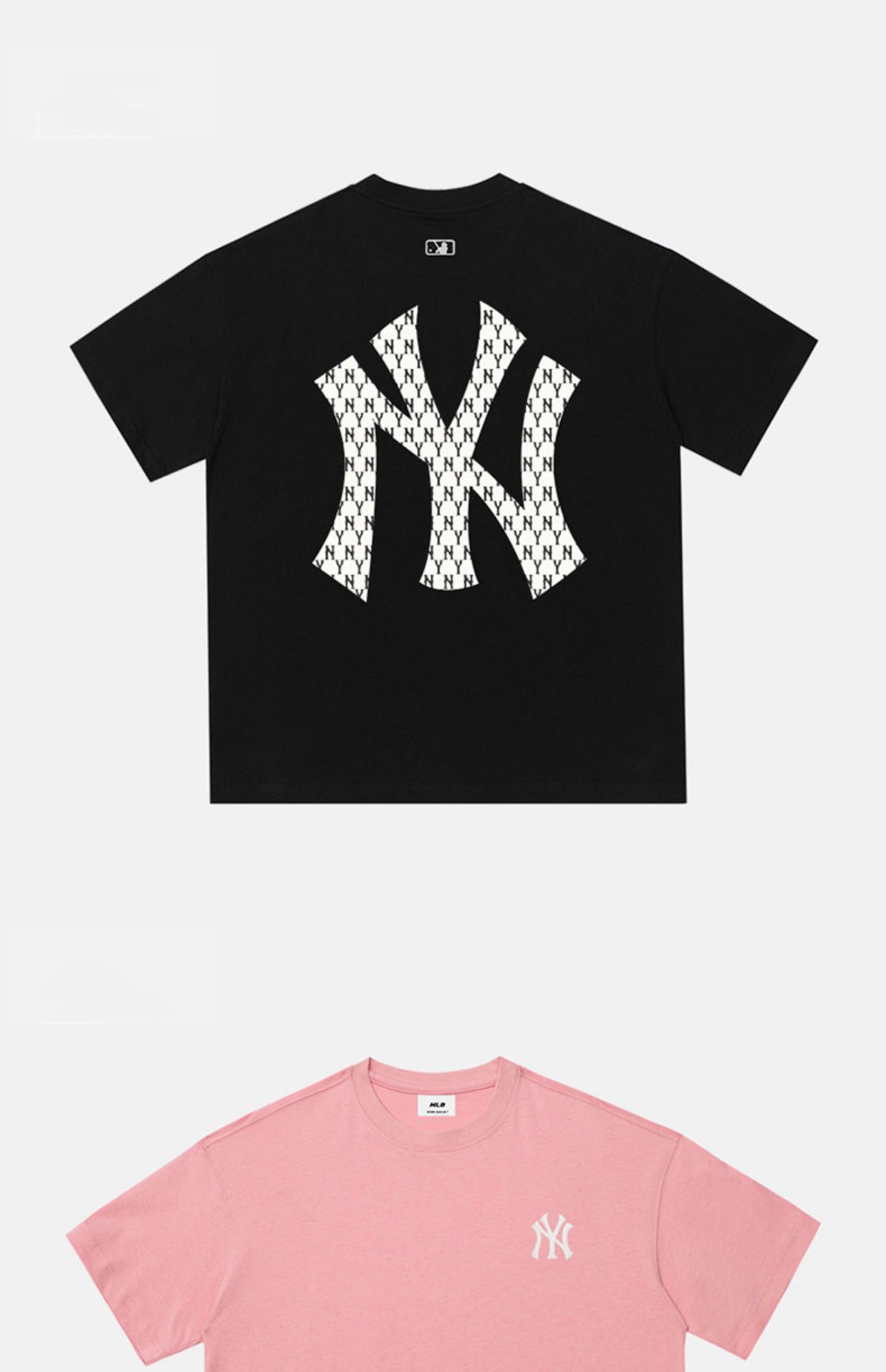 mbny官方潮男装2022春夏新款短袖t恤男女情侣复古老花ny纯棉上衣黄色