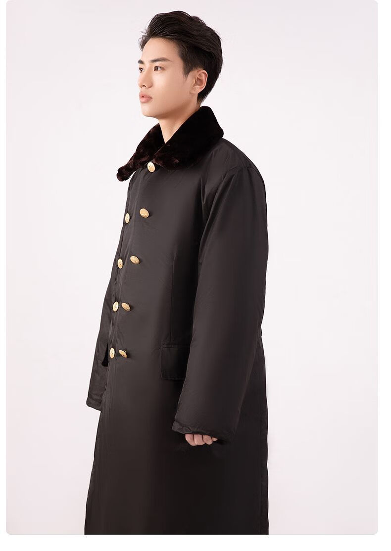 大衣老款军棉大衣男女耐脏加厚长款劳保安冷库用工作防寒棉服东北棉袄