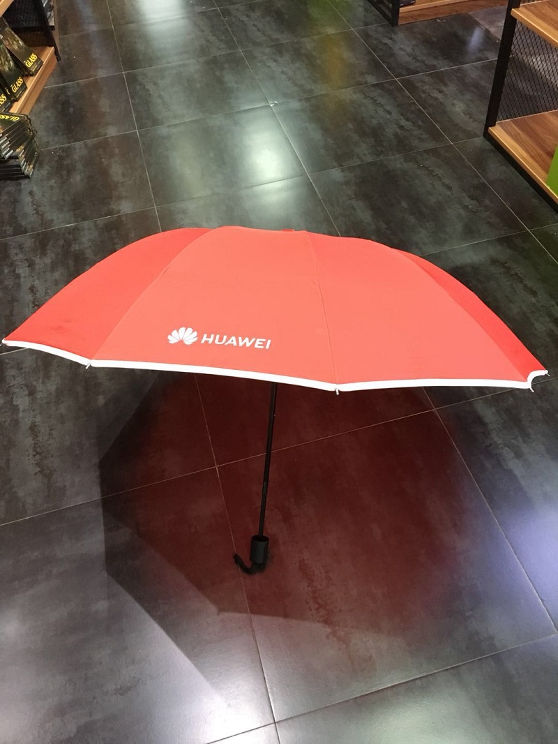 hua为礼品雨伞 手机礼品 大尺寸雨伞 店庆开业活动促销 红色 华wei版