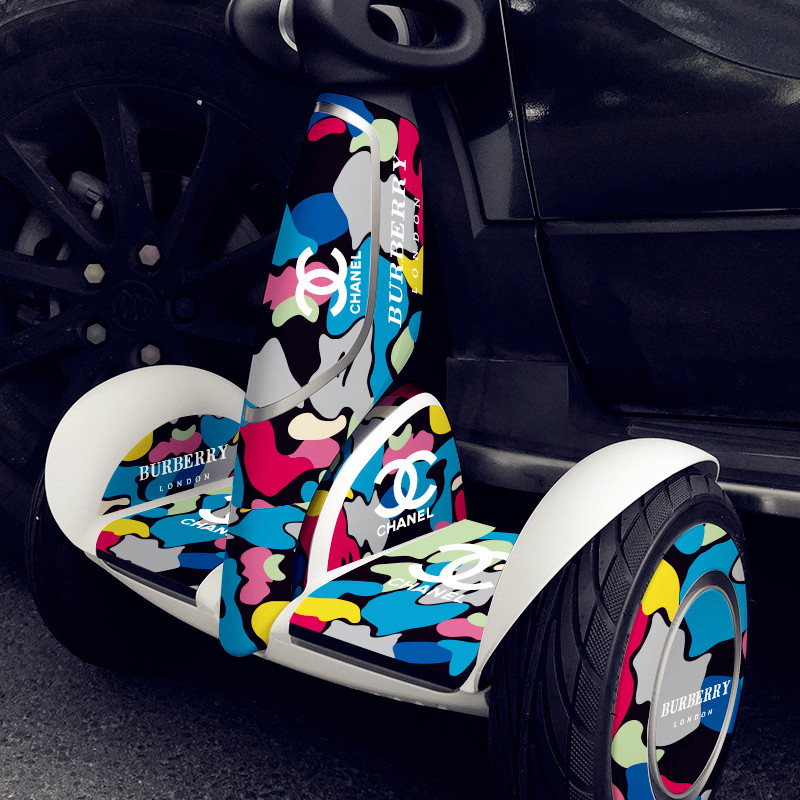 适用于形创小米九号plus平衡车贴纸保膜个性定制装饰配件7件套条纹