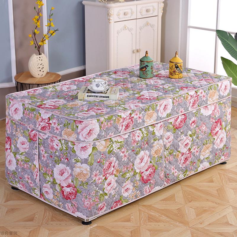 桌罩新款加厚冬季罩电暖炉桌套长方形茶几烤火罩电烤炉桌布运发炉套子