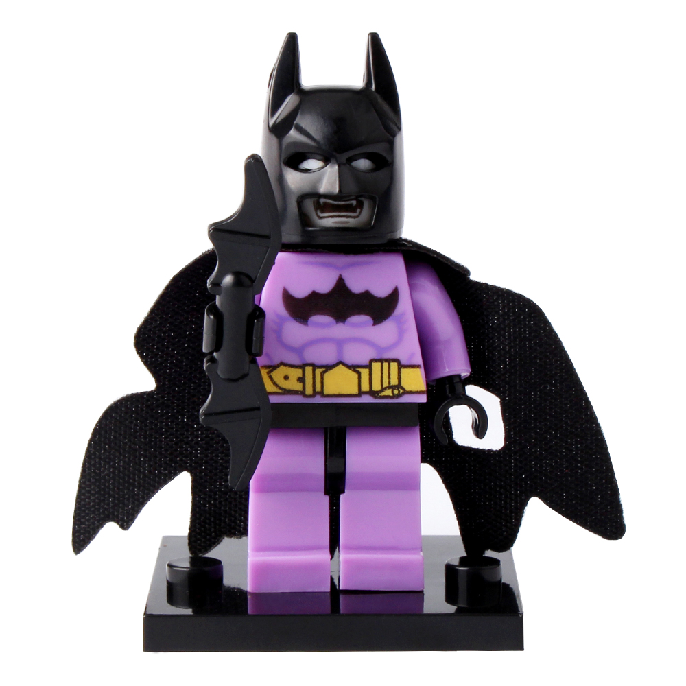 超级英雄兼容乐高蝙蝠侠人偶大电影batman布鲁斯益智拼插拼装儿童小