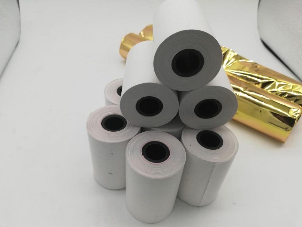 57x40海南七星彩票奖虫手机蓝牙便携式打印机专用打印纸100卷箱20卷无