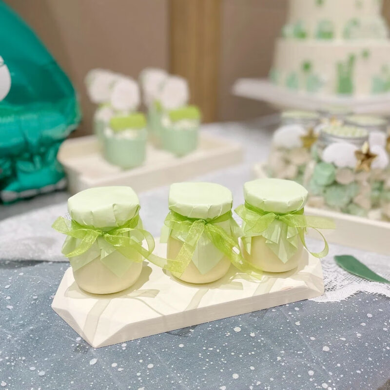 甜品台布丁瓶封口纸果酱瓶酸奶瓶纸盖婚礼生日宴布置彩色瓶盖纸 封口