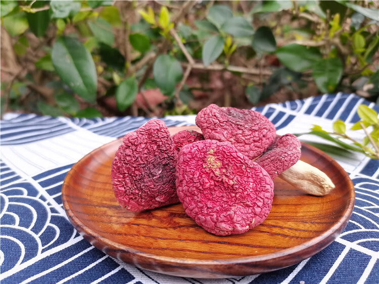 5折精选武夷山红菇野生食用菌红蘑菇小朵菇蕾福建土特产干货250g