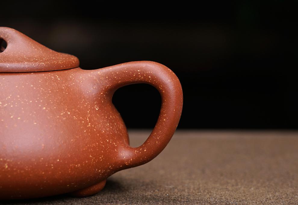 宜兴紫砂壶 名家手工原矿龙血砂石瓢茶壶茶具 非球孔【图片 价格 品牌