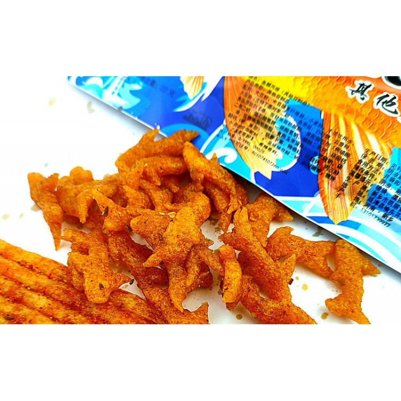 皇鱼鱼酷 皇鱼鱼酷 辣条 8090后 麻辣片小吃学校 零食老式小袋 皇鱼5