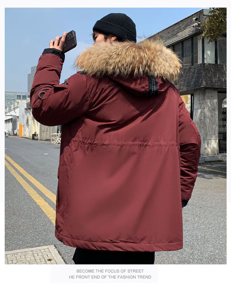 波士顿羽绒服男高档加肥加大男士服男冬季服男2022新款冬季男装外套男