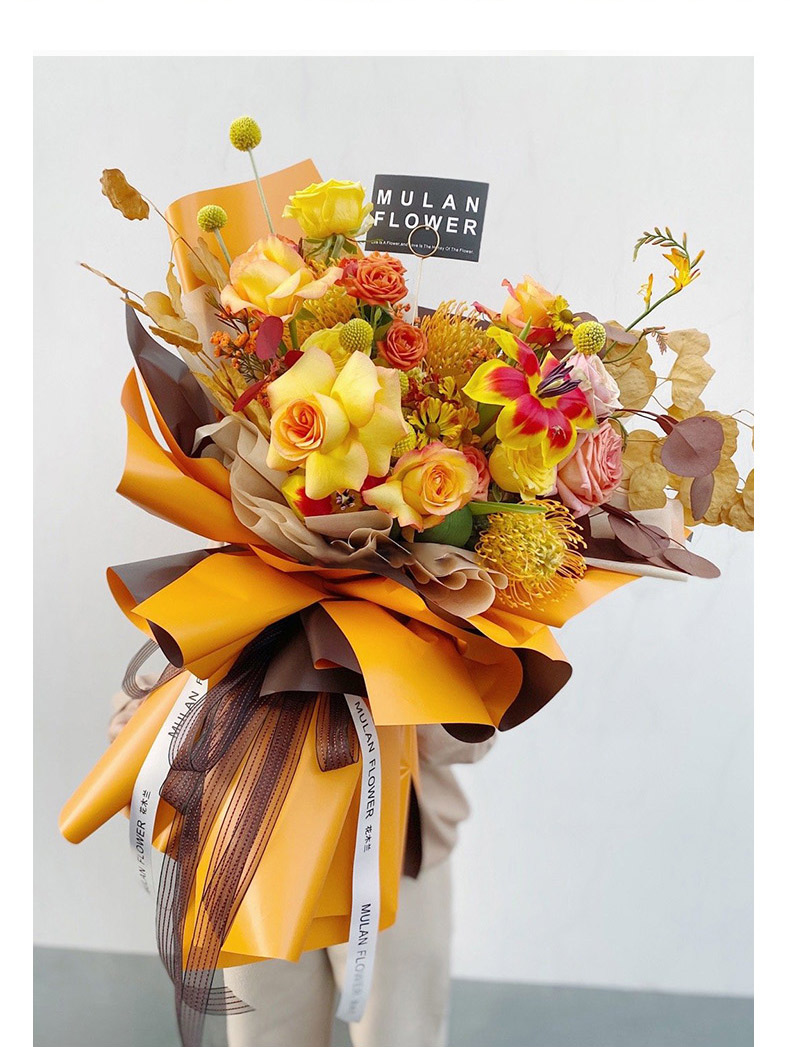 包花纸韩式包装纸双色双面欧雅纸花束花艺花店包花纸玫瑰花手工材料木