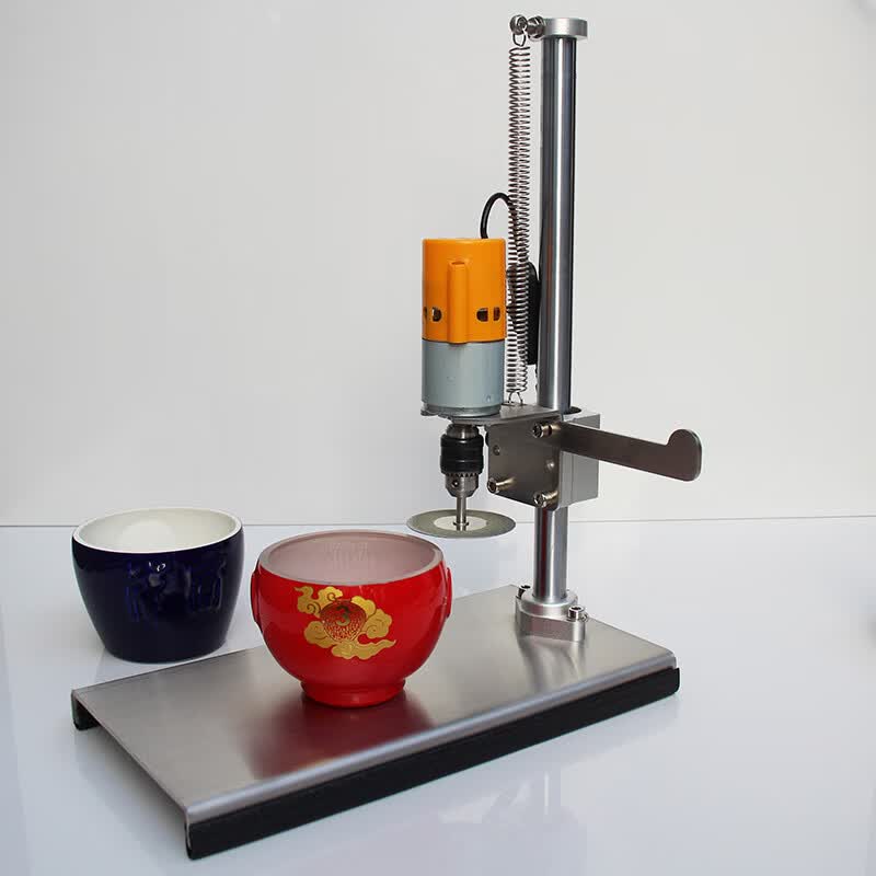 酒瓶切割机工具电动玻璃陶瓷异形切瓶器做花盆瓶打磨钻孔电钻支架xp