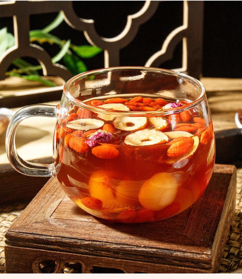 红糖姜茶暖宫大姨妈量少黑糖水暖胃气血桂圆红枣枸杞茶黑糖姜茶50包