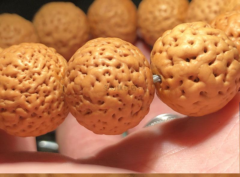 冬灼佛螺菩提手串手链佛珠满肉佛罗原籽生日礼物佛螺17mm