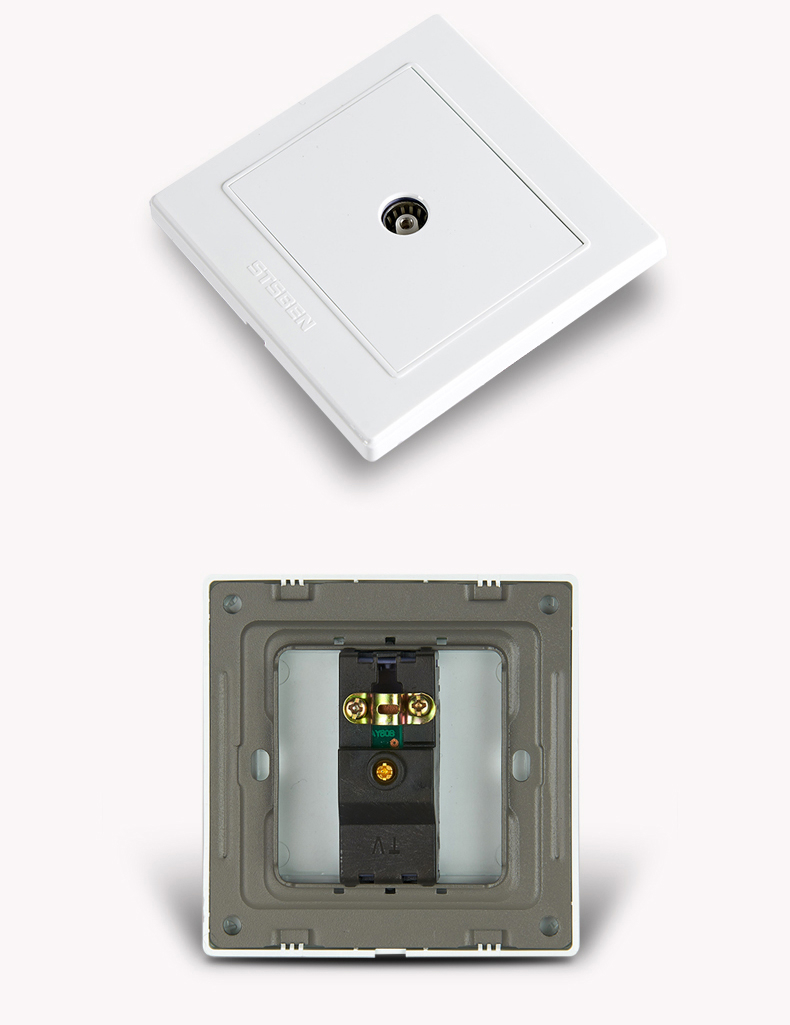 定制电气有线电视插座面板86型家用tv面板闭路电视插座面板电视插座