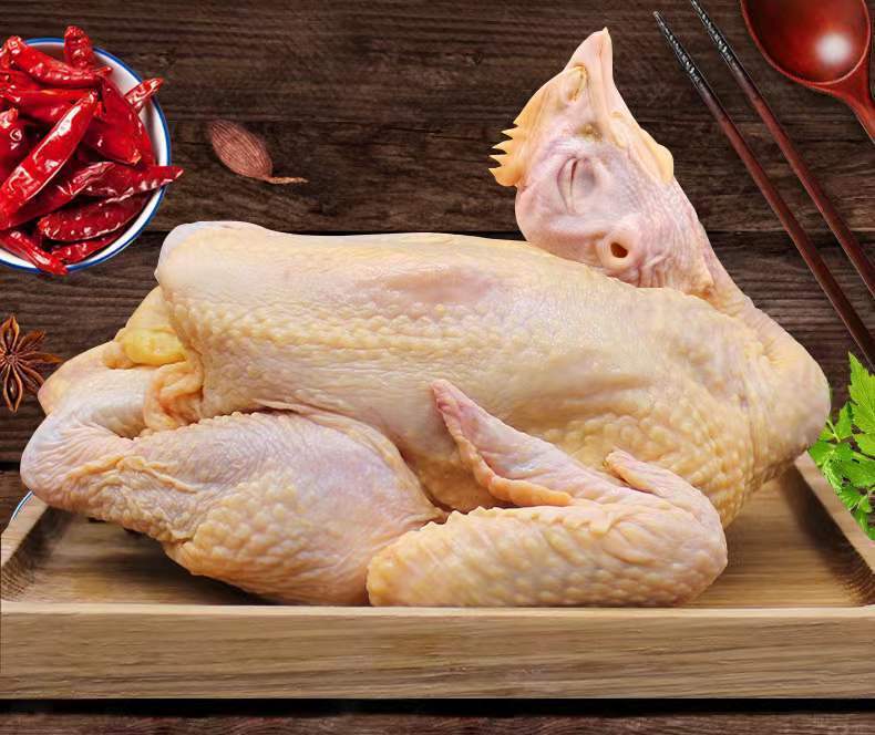 正宗三黄鸡农家散养土鸡整只老母鸡鸡肉走地鸡活杀冷冻1只三黄鸡约