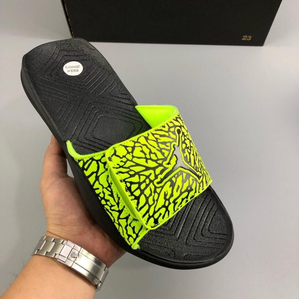纯原高品质 aj7男魔术贴运动休闲沙滩凉拖鞋爆裂纹学生女夏外穿一字拖