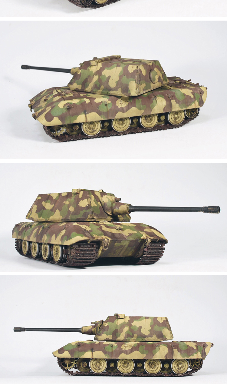 坦克世界铁面游侠amusing拼装坦克35a015德国e100超重型坦克克虏伯