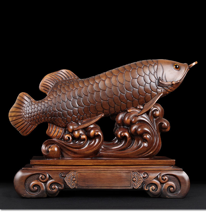 abay公司店铺开业金龙鱼摆件客厅酒柜家里装饰品办公室桌面摆件工艺品