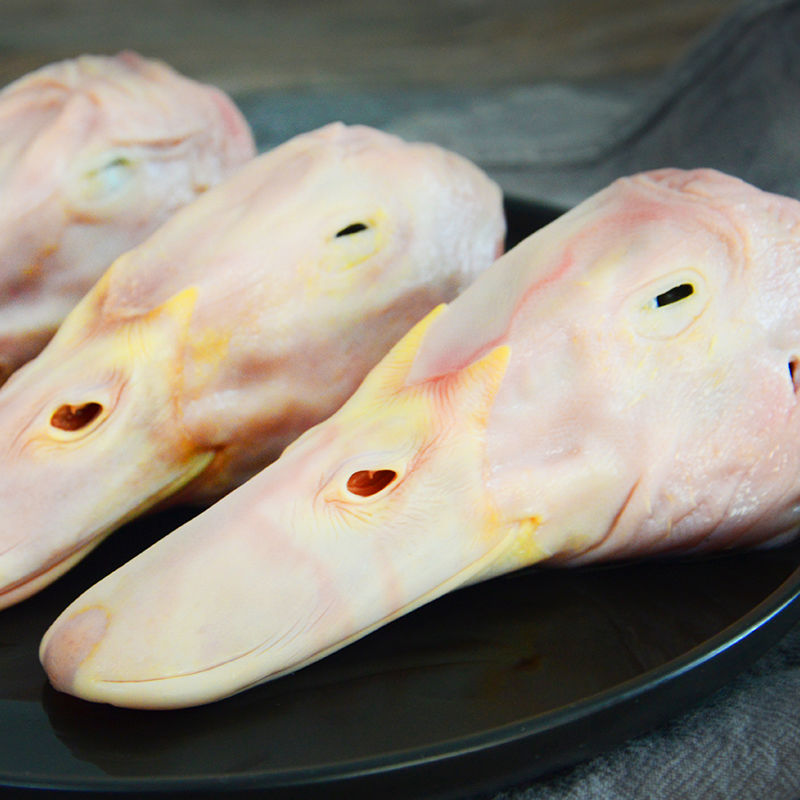 新鲜六和鸭头4斤鸭头生鲜冻大鸭头干净生鸭子头鸭头2斤9个头展志曼智2