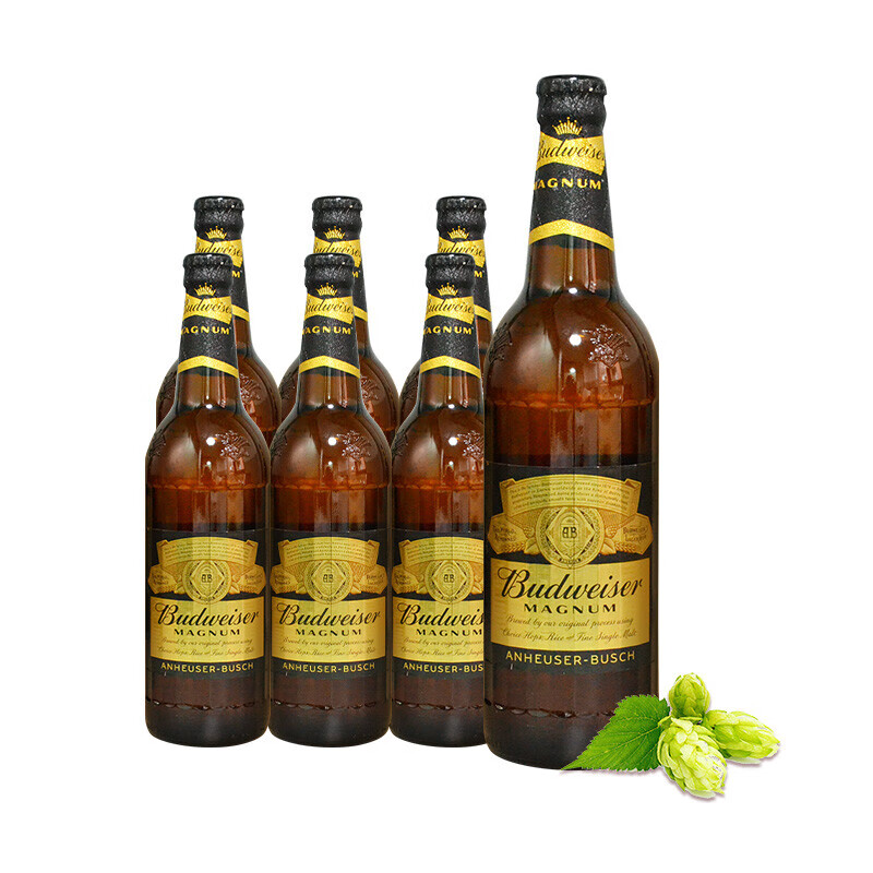 百威黑金啤酒高酒精高麦芽度精酿啤酒黑金600ml24瓶共2箱