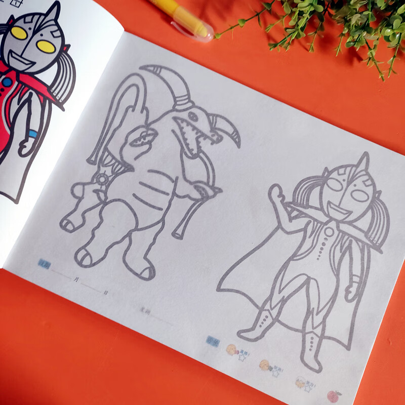 猫鱼2022奥特曼简笔画手绘本 儿童蒙纸学画奥特曼画画本3-6岁宝宝简笔