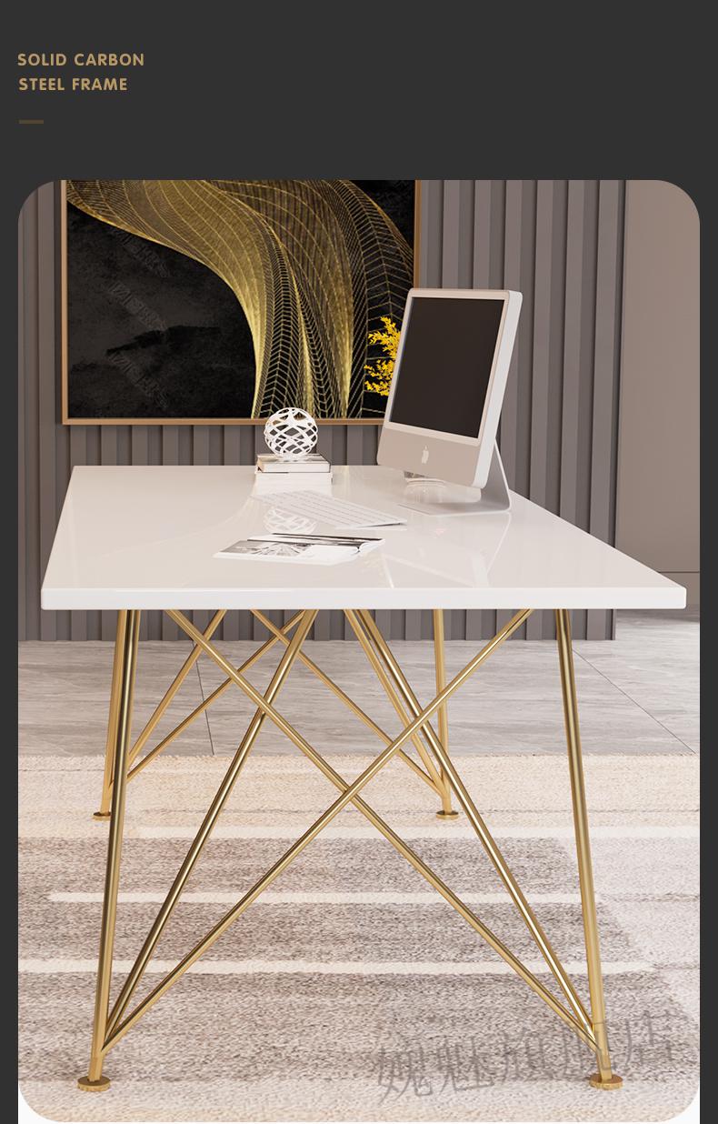 愧魅 直播桌子北欧简约办公电脑桌轻奢书桌 ins网红直播桌子美容服装