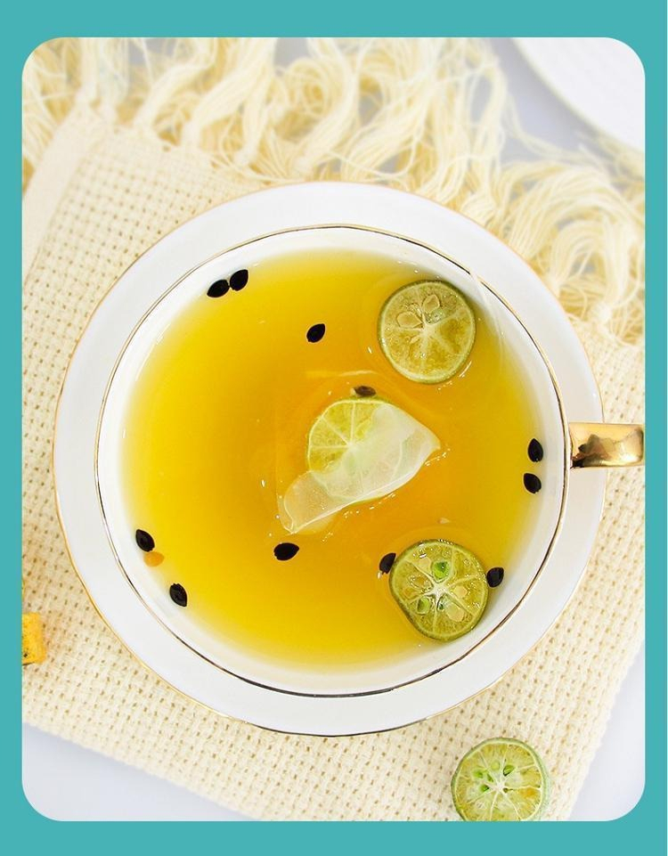 香果茶沁晚香桔柠檬百香果茶25包250g冻干青桔水果茶冲饮冲泡2盒装50