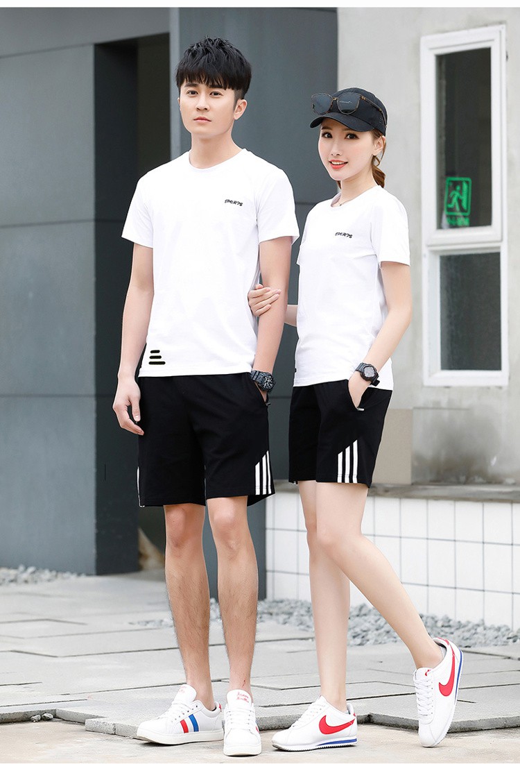 中考体育考试专用运动服套装男女初中学生体考跑步比赛服班服 男款