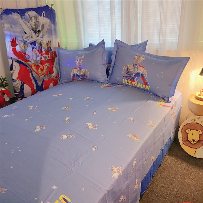 2022新款光之巨人床笠奥特曼床单床笠三四件套男孩单件床罩15m2m儿童