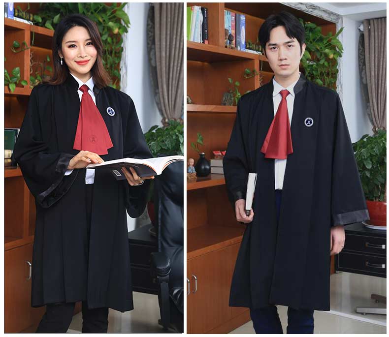 卡帝乐鳄鱼男装律师袍男女2022新款律师服开庭服装制服职业装工作服