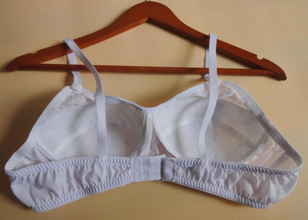 60棉布碎花薄款无钢圈透气美背中青少年孕妇少女小罩杯老式棉布文胸