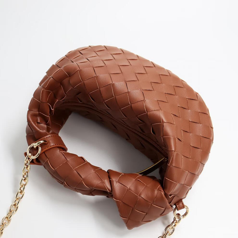 lv xuan品牌意大利风轻奢高端国际大牌打结包编织包2022秋冬新款饺子