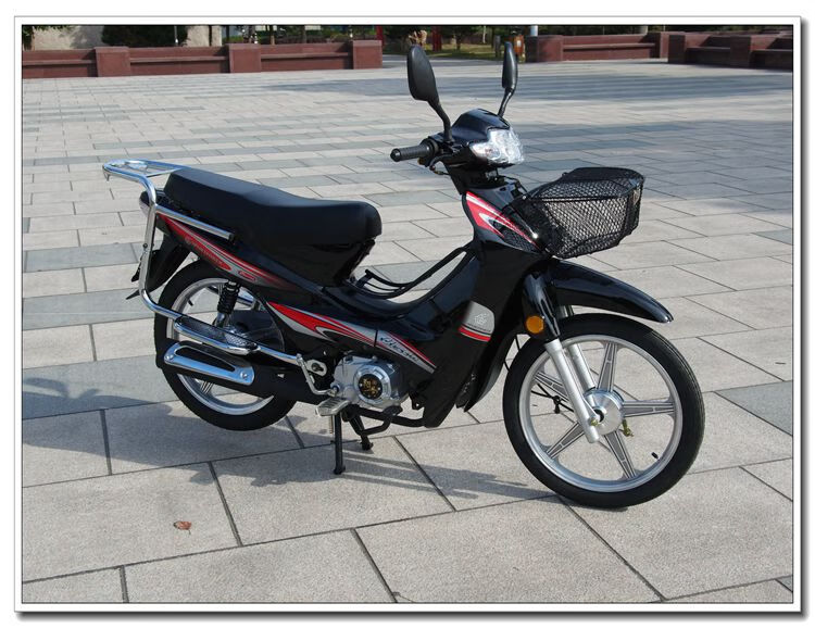 全新弯梁车110cc125cc摩托车燃油车国三国四都有国三黑色110公牛机