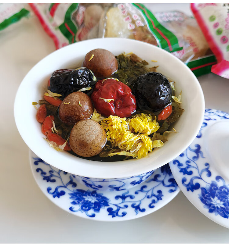 5折 甘肃特产三炮台70g*20小袋装盖碗菊花茶玫瑰老兰州三泡台茶 菊花