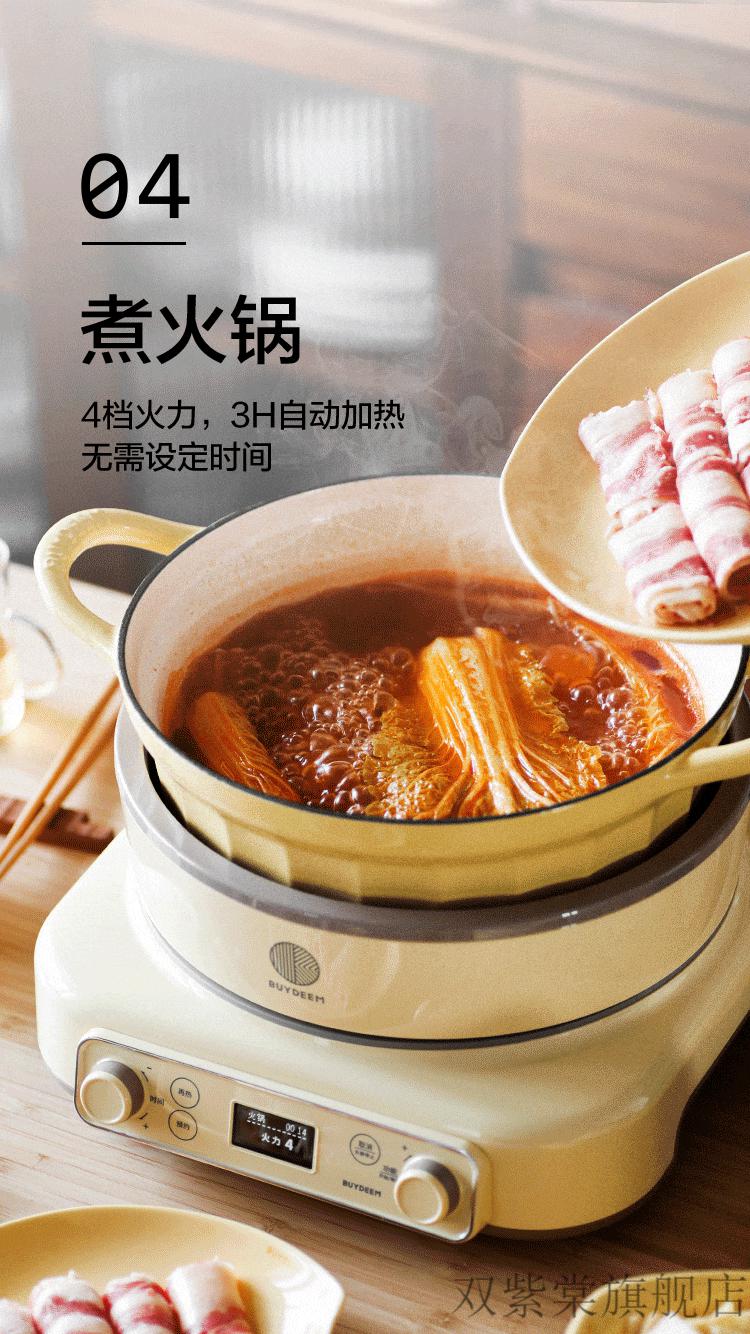 北鼎珐琅锅汤锅北鼎珐琅锅电磁锅煲汤家用25cm焖炖锅多功能炒锅平底锅