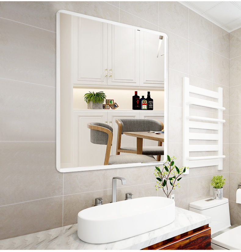 浴镜玻璃镜子贴墙浴室镜子贴墙一片装卫生间免打孔洗漱台挂墙式洗手台