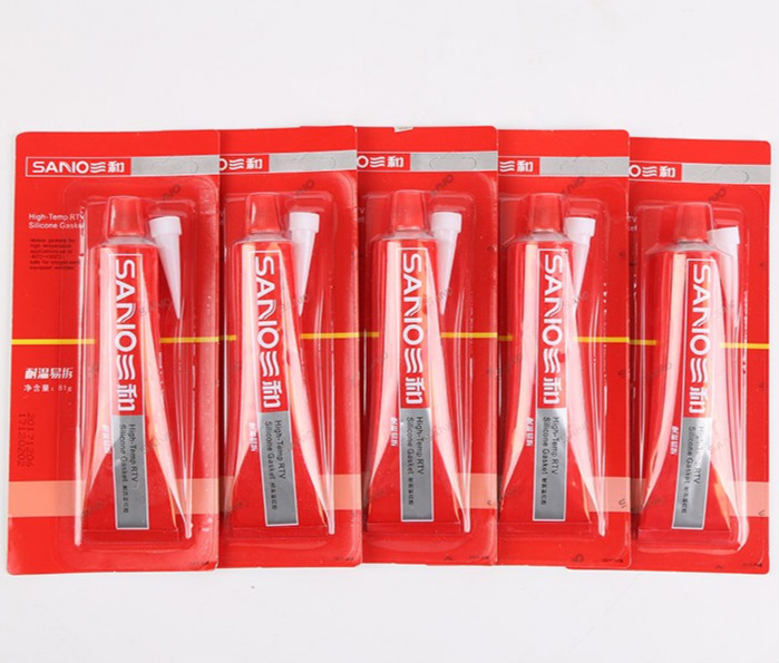 耐高温密封胶红胶汽车变速箱发动机维修免垫片胶水机械密封胶586密封