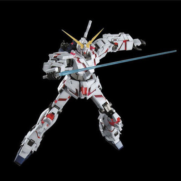 万代(bandai)大班6637 mg 1/100 独角兽 ova映像版 可爆甲变形 拼装