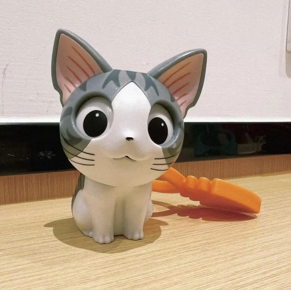 【升森】起司猫玩具公仔喵小奇玩具公仔馋嘴猫天天私房猫钥匙扣 变脸