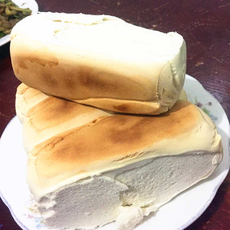 安徽阜阳临泉特产硬面馒头农家手工地锅带焦蒸馍带焦小枕头馍三斤