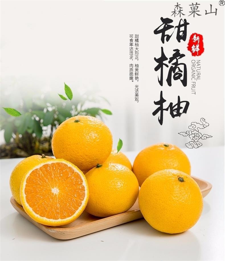 顺丰庆元甜桔柚特级果浙江特产丽水甜橘柚高山新鲜水果精品中果78cm