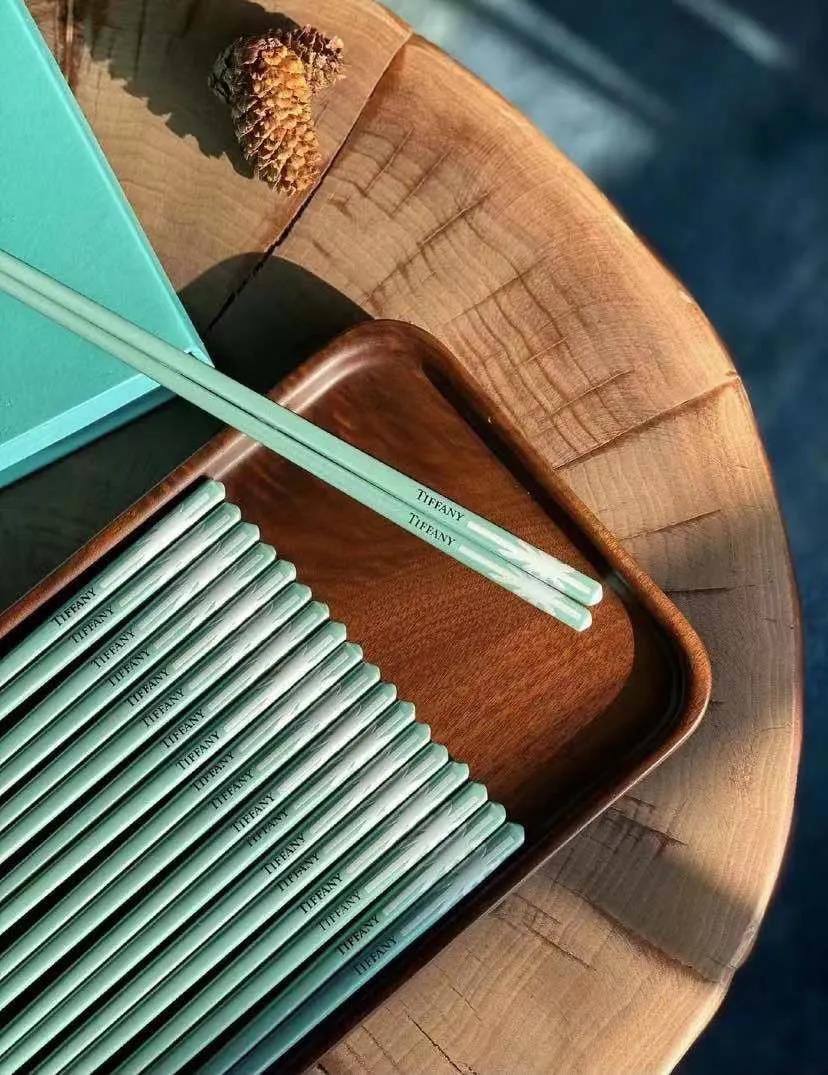 tiffany餐具tiffany蒂芙尼精品陶瓷筷子10件套欧式高档色家用轻奢餐具