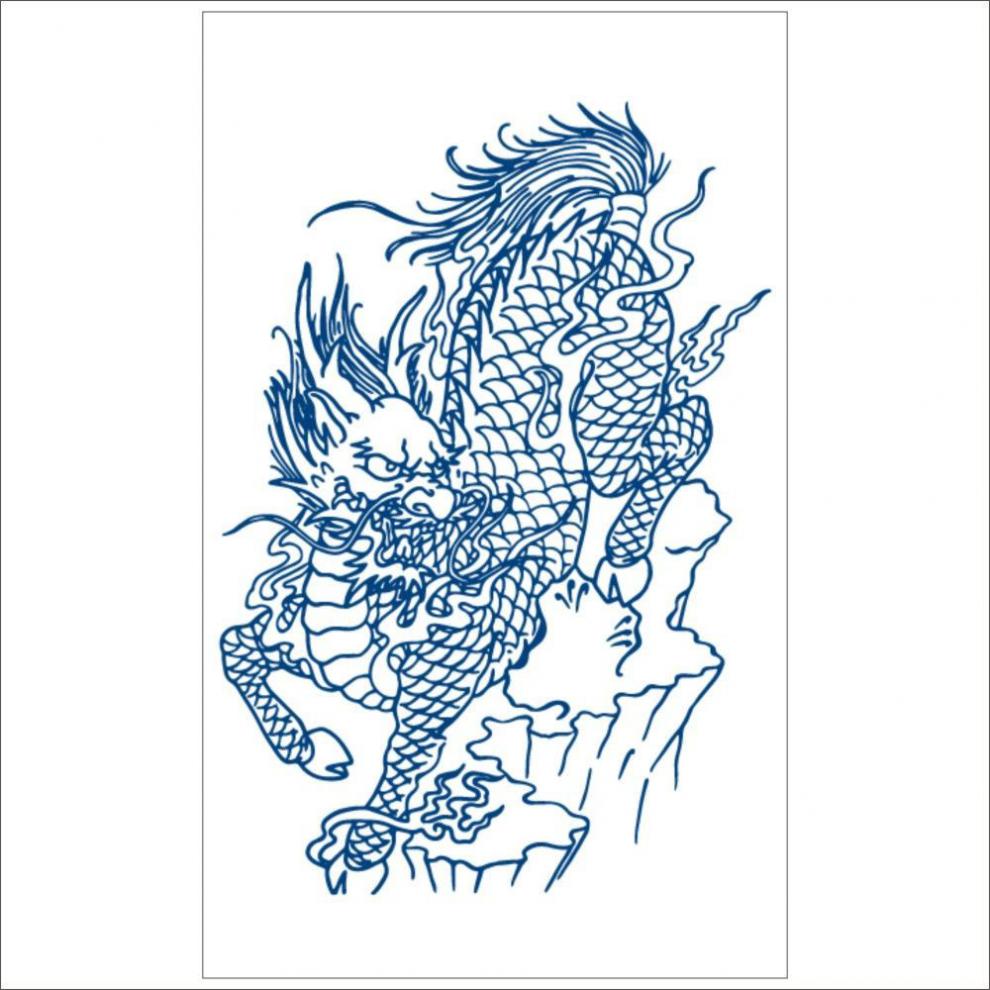 美充充 纹身贴草本半纹身贴貔貅麒麟穷奇山海经神兽纹身贴半臂大图8款