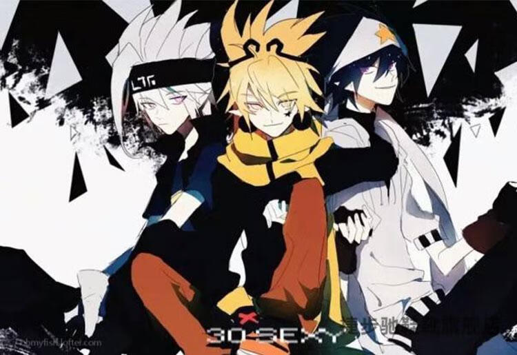 凹凸世界动漫帆布鞋嘉德罗斯雷安彩印鞋子周边高帮学生板鞋 凹凸世界