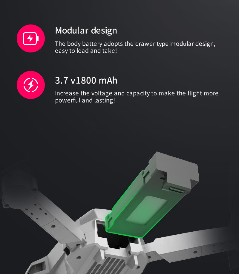 无人机航拍4k高清双摄像头飞行器定高遥控飞机玩具 drone 灰色 不带