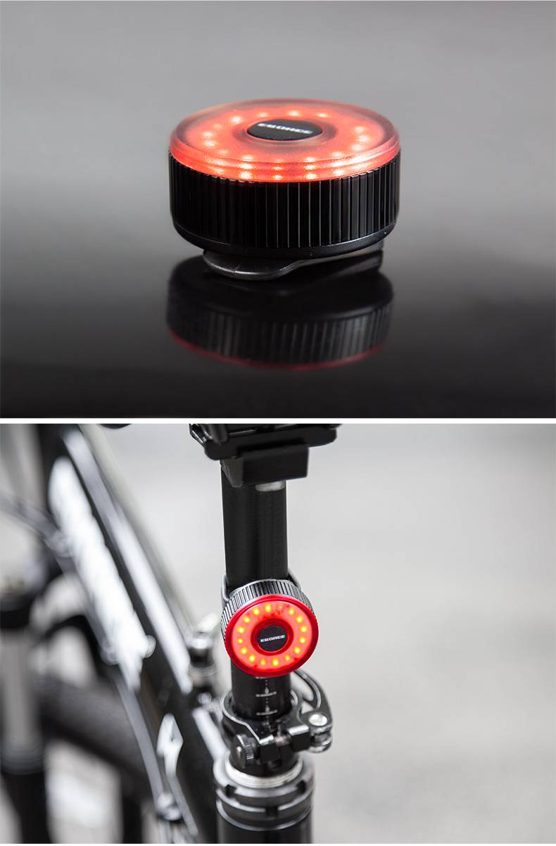 夜行灯德国eroade自行车尾灯夜骑灯山地车公路车骑行灯单车夜行充电