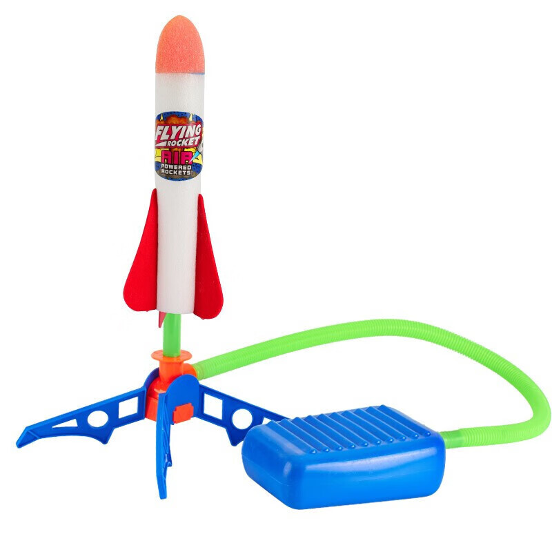 六一儿童冲天火箭玩具脚踩充气火箭发射吹气式儿童玩具户外广场公园