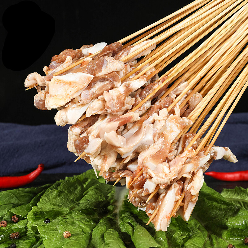 猪脆骨小串手把串月牙骨烤串铁板烧烤食材油炸串冷冻200串1包