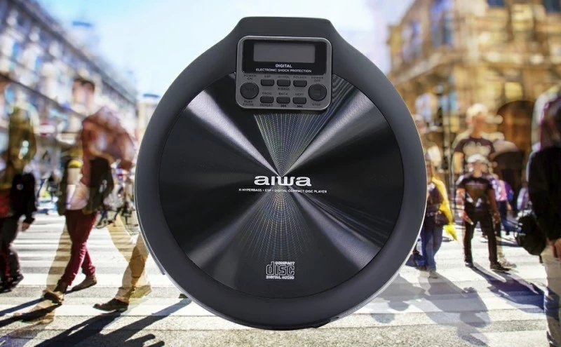 aiwa爱华pcd810便携式cd机随身听hifi音乐播放器防震怀旧cd机pcd810红