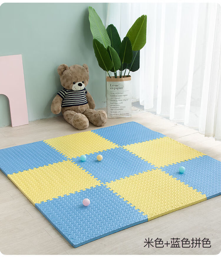 36片二级品安全加厚泡沫地垫子榻榻米婴爬爬垫卧室爬行垫颜色随机