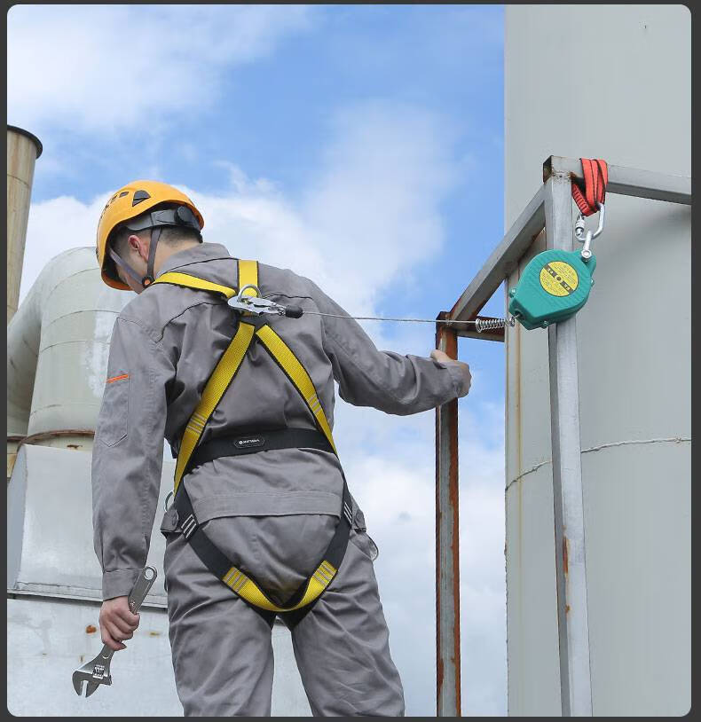 安全绳高空作业绳防坠器欣达高空作业安带速差自控防坠止坠器自动锁绳